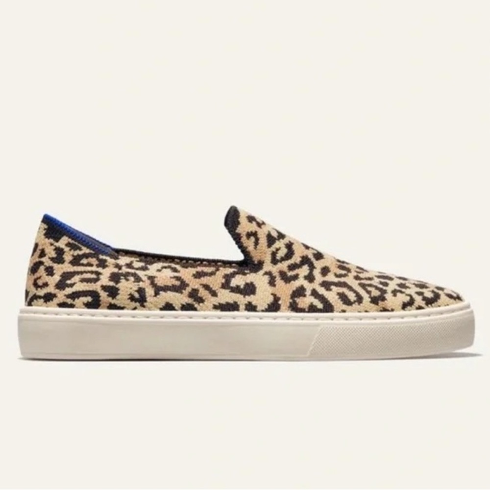 Rothy’s cheetah slip ons